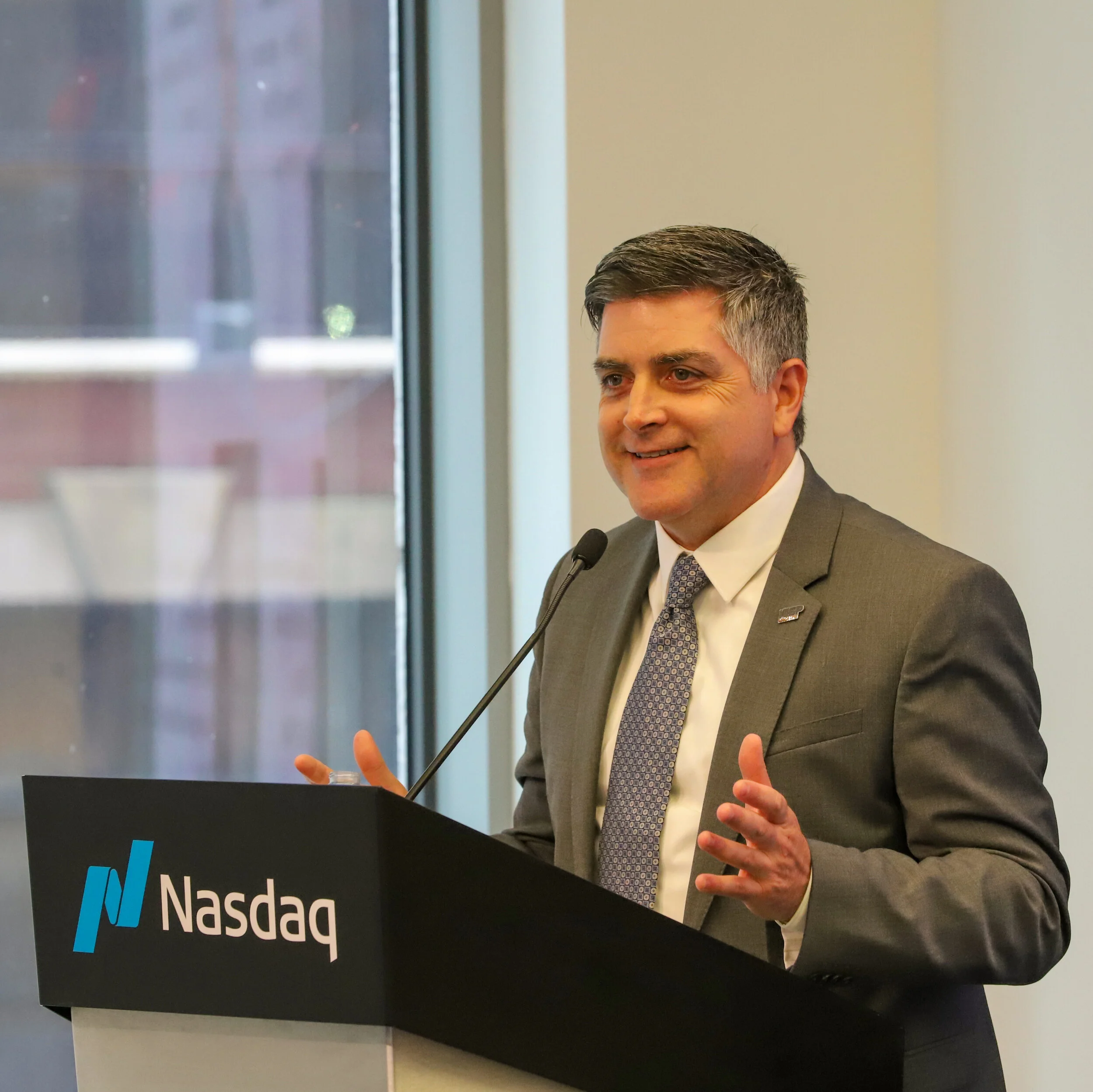 Sean Martin speaking at Nasdaq